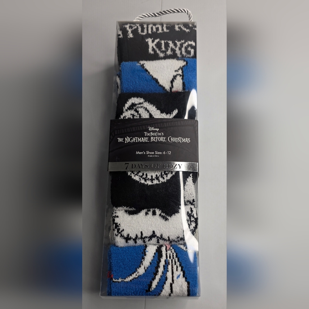 The Nightmare Before Christmas 7 Days Of Cozy Socks Men's Size 6-12 NWT CH-BIN